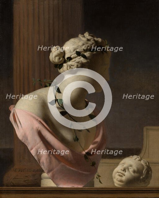 Trompe l'Oeil with a Bust of Venus. Creator: Caesar Boëtius van Everdingen.