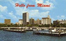 'Hello from Miami', postcard, 1966. Artist: Unknown