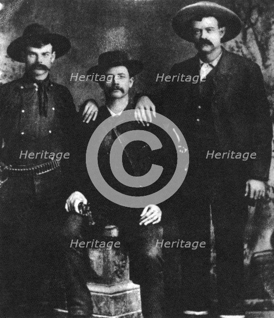 A disputed photograph of the train robber and outlaw Sam Bass, c1877-1878 (1954). Artist: Unknown