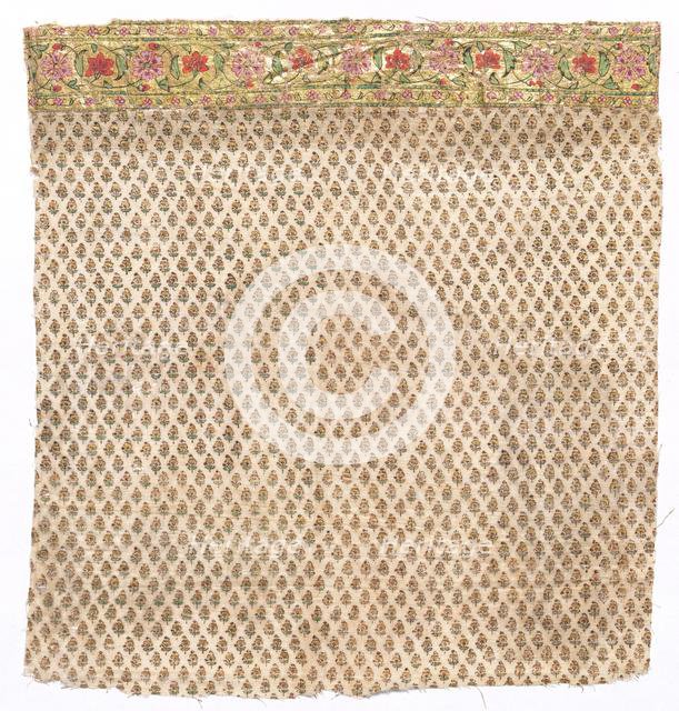 Fragment of a Draped Garment worn by Members of Court for Festive…, late 1700s or early 1800s. Creator: Unknown.