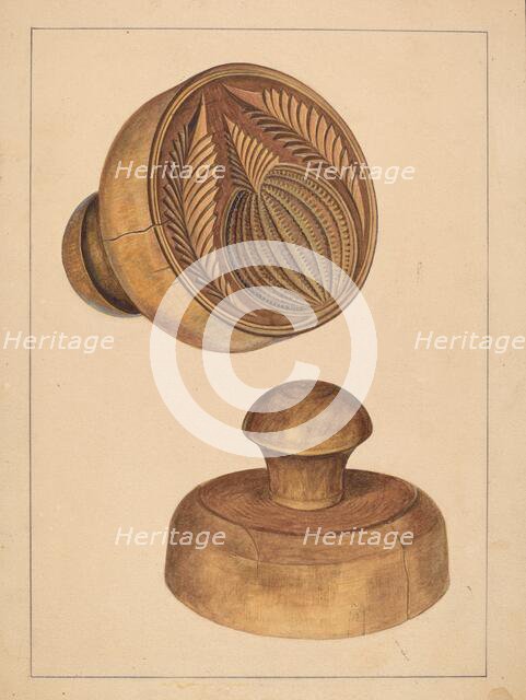 Butter Mold, c. 1936. Creator: Michael Dadante.