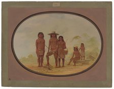 Five Maya Indians, 1855/1869. Creator: George Catlin.