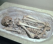 Late Minoan burial in a 'Bath Tub Sarcophagus', 11th century BC. Artist: Unknown