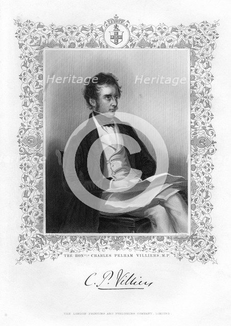 Charles Pelham Villiers (1802-1898), British lawyer and politician, 19th century.Artist: J Cochran