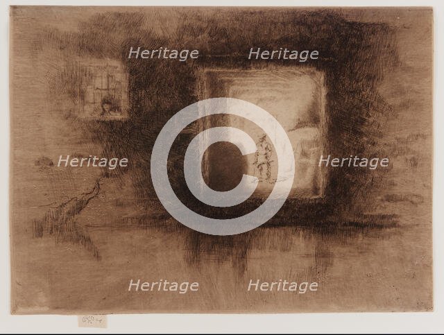 Nocturne: Furnace, 1879-1880. Creator: James Abbott McNeill Whistler.