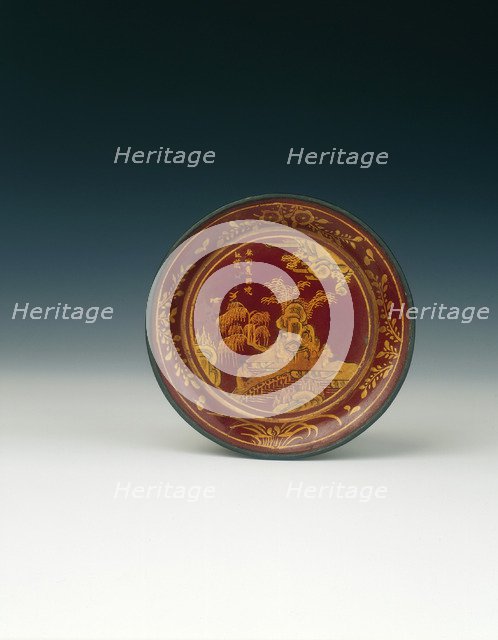 Black lacquer cupstand, Qing dynasty, China, 18th century. Artist: Unknown