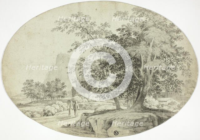 Two Pilgrims on a Wooded Road, n.d. Creator: Unknown.