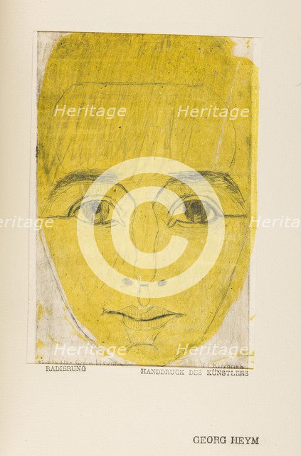 Umbra Vitae (Portrait of Georg Heym), c. 1920.