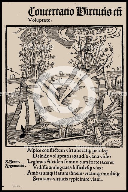 Illustration to the book "Ship of Fools" by Sebastian Brant, 1497. Creator: Anonymous.