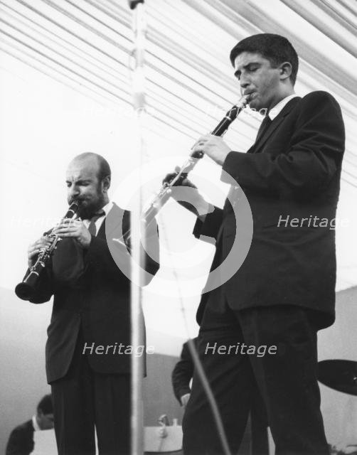 Tony Coe and Sandy Brown, Al Fairweather and Sandy Brown All Stars, Manchester Jazz Festival,1963. Creator: Brian Foskett.