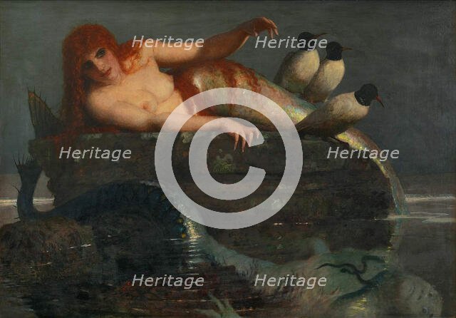 Calm Sea, 1886-1887. Creator: Böcklin, Arnold (1827-1901).