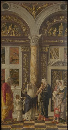 The Circumcision (Trittico degli uffizi (Uffizi Tryptich), right panel), ca 1463-1464. Artist: Mantegna, Andrea (1431-1506)