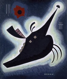 Pointed Black , 1931. Creator: Kandinsky, Wassily Vasilyevich (1866-1944).