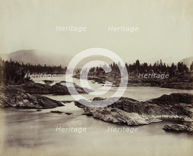 Part of the Kettle Falls of the Columbia River, 1860, 1860. Creator: Unknown.