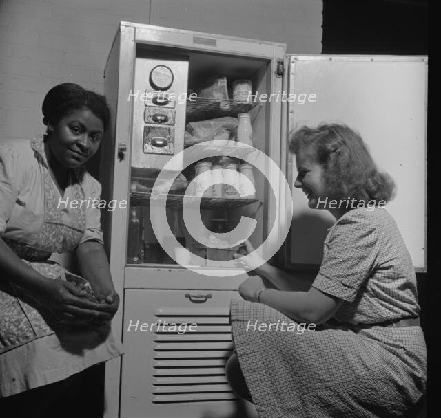 Possibly: A child care center opened September 15, 1942 for..., New Britain, Connecticut, 1943. Creator: Gordon Parks.