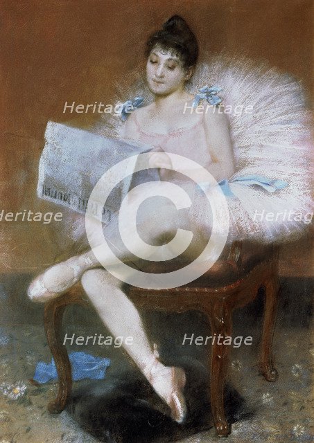 'Sitting Ballet Dancer', 1890.  Artist: Pierre Carrier-Belleuse
