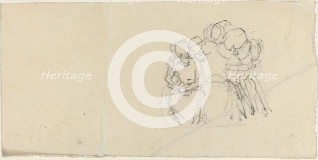 Group of Figures Surrounding Seated Figure. Creator: John Flaxman.