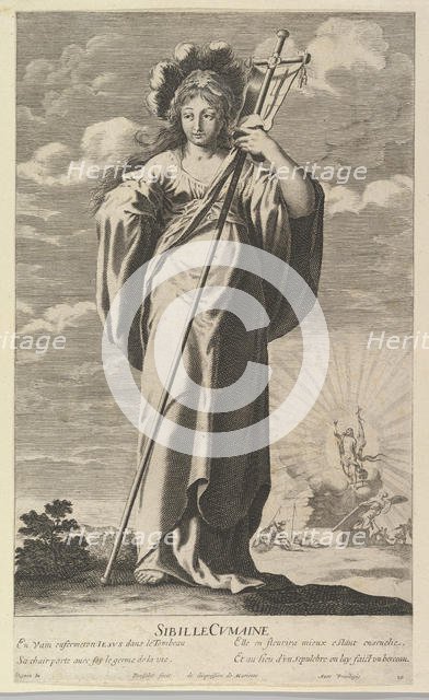 Sibylle de Cumes, ca. 1635. Creators: Gilles Rousselet, Abraham Bosse.