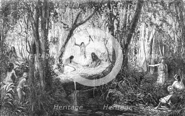 'A Forest Festival; A Trip up the Trombetas', 1875. Creator: Unknown.