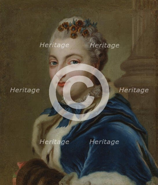 Maria Charlotta Wrangel, c1760s. Creator: Johan Joachim Streng.