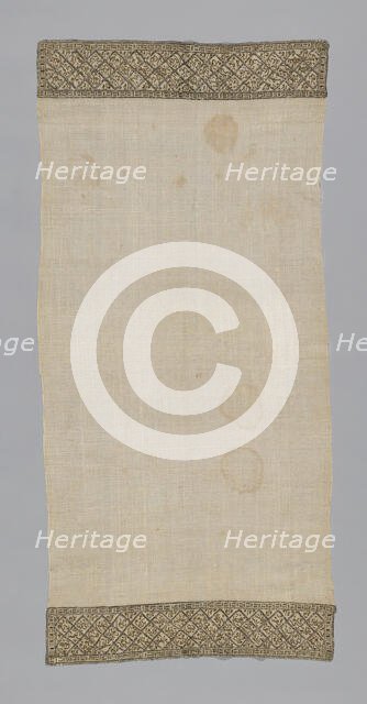 Towel, Turkey, 19th century. Creator: Unknown.