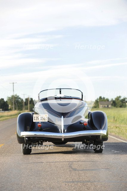 Auburn 852 SC Speedster 1936. Artist: Simon Clay.