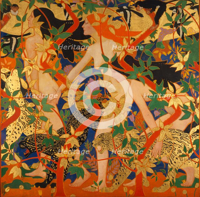 The Hunt (Diana and Her Nymphs), c1926. Creator: Burns, Robert (1869-1941).