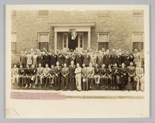 Photograph of Kappa Alpha Psi members, 1937-1938. Creator:  Dexheimer-Carlon Studios.