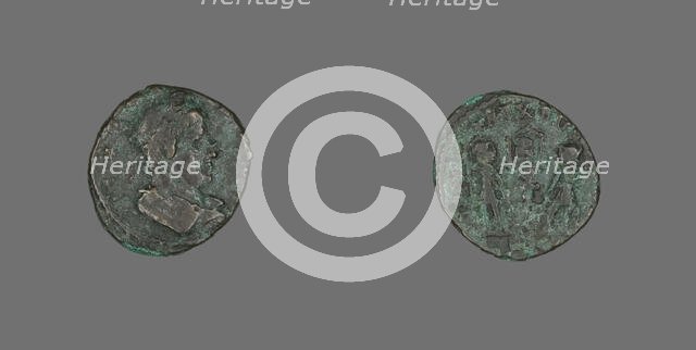 Coin Depicting an Emperor, 4th century. Creator: Unknown.