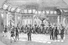 'Banquet given by the Sultan to Prince Napoleon, in the Hall of the Palace of Beylerbey, 8th May 185 Creator: Unknown.