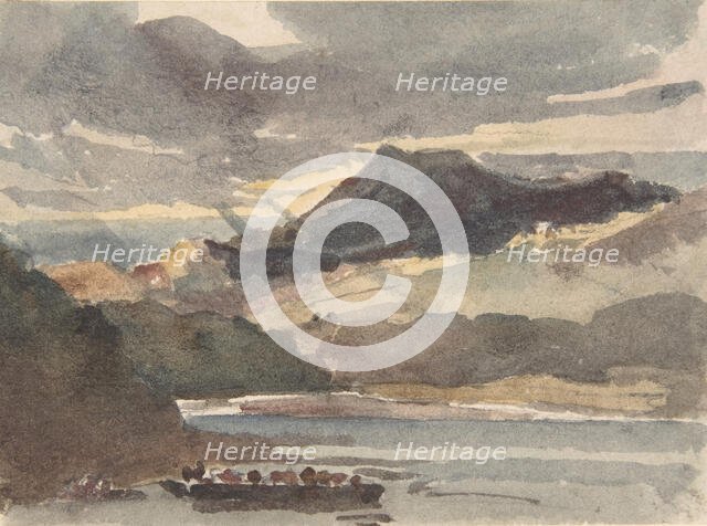 Study for "The Ferry", after 1829. Creator: Peter de Wint.