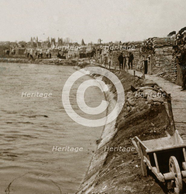 Trenches at Nieuwpoort, Flanders, Belgium, c1914-c1918. Artist: Unknown.