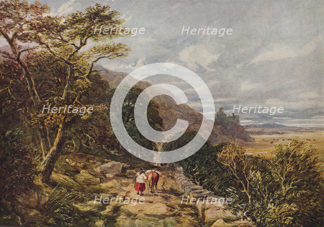 Country Track leading to Harlech Castle, 19th century, (1938). Artist: David Cox the elder