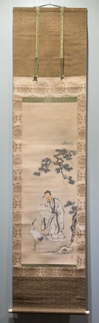 Fei Jiang-fang with a Crane, Edo period, late 17th-early 18th century. Creator: Kanô Yôboku Tsunenobu.