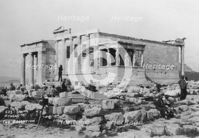 Erechtheion, Athens, Greece, c1920s-c1930s(?). Artist: Unknown