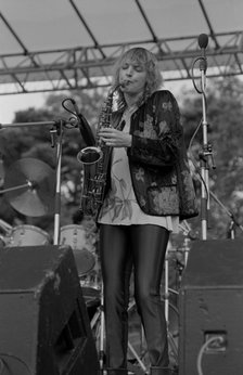 Barbara Thompson, Knebworth Jazz Festival, Hertfordshire, July, 1981. Artist: Brian O'Connor.