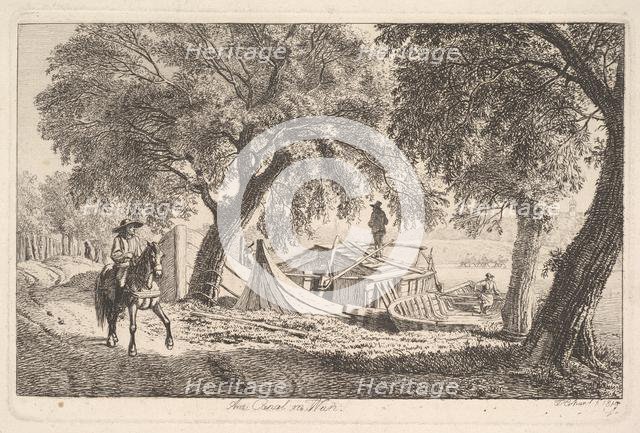 On the Canal in Vienna, 1819. Creator: Johann Christian Erhard.