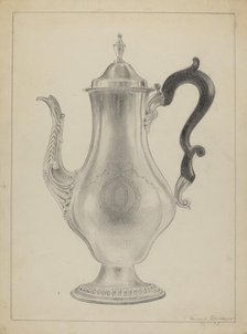 Silver Coffee Pot, 1935/1942. Creator: Vincent Carano.