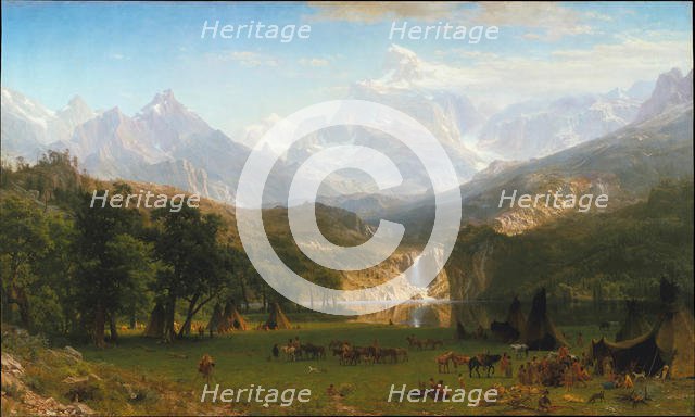 The Rocky Mountains, Lander's Peak, 1863. Creator: Albert Bierstadt.