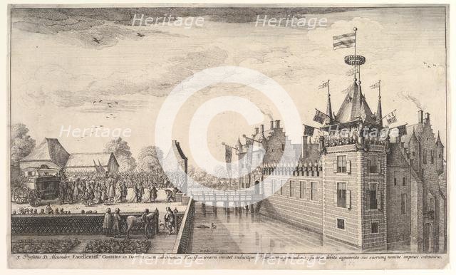 Visit to A. Roelants, 1650. Creator: Wenceslaus Hollar.