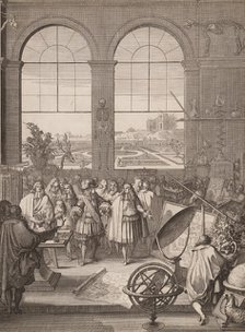 Louis XIV Visiting the Royal Academy of Sciences, 1671. Creator: Sébastien Le Clerc the Younger.