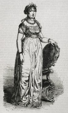 Maria Antonia of Naples and Sicily, (1784-1806), Princess of Asturias as the first wife of..., 1853. Creator: Bernardo Rico.