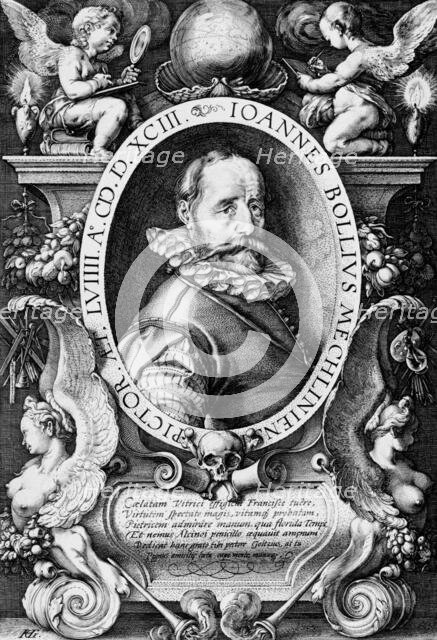 Portrait of Hans Bol, 1593. Creator: Hendrik Goltzius.
