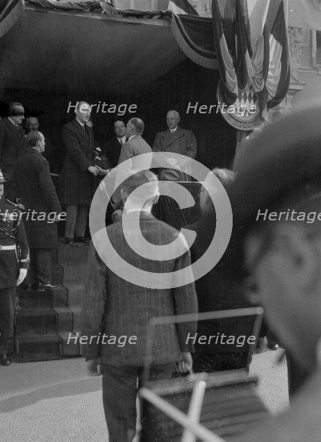 Prince Louis II of Monaco at the Monte Carlo Rally, 1929. Artist: Bill Brunell.