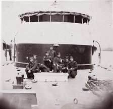 [Crew of U.S. Monitor "Saugus"]. Brady album, p. 172, 1861-65. Creator: Unknown.