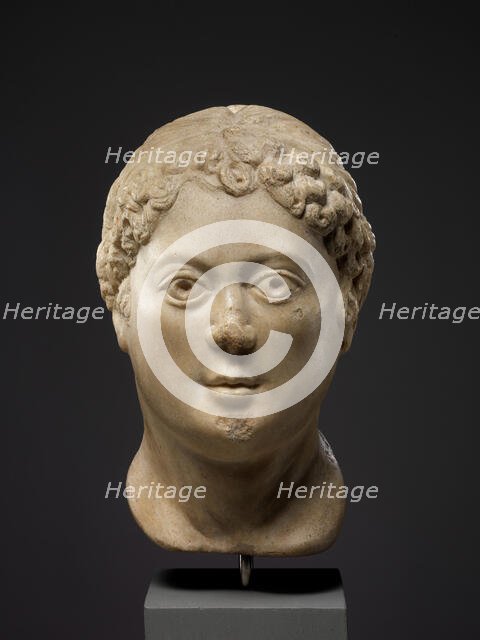 Head of a Woman, Byzantine, 5th century. Creator: Unknown.