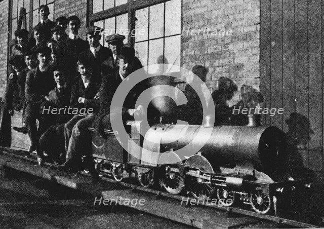 'Testing A Miniature Atlantic Engine at Northampton', 1926. Artist: Unknown.