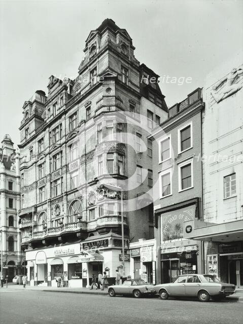 14-15 Leicester Square, Westminster LB, London: from Cranbourn Street, 1975. Creator: Unknown.
