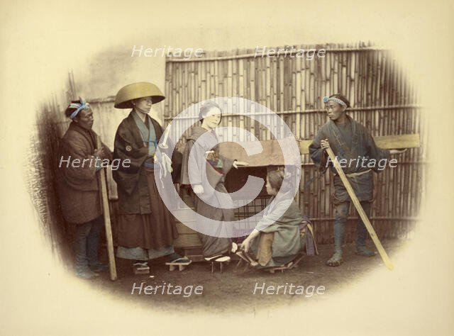 Norimono or Sedan Chair, 1866-1867. Creator: Felice Beato.