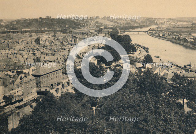 'Namur. Vue de la Ville et Confluent de Sambre et Meuse', c1900. Artist: Unknown.